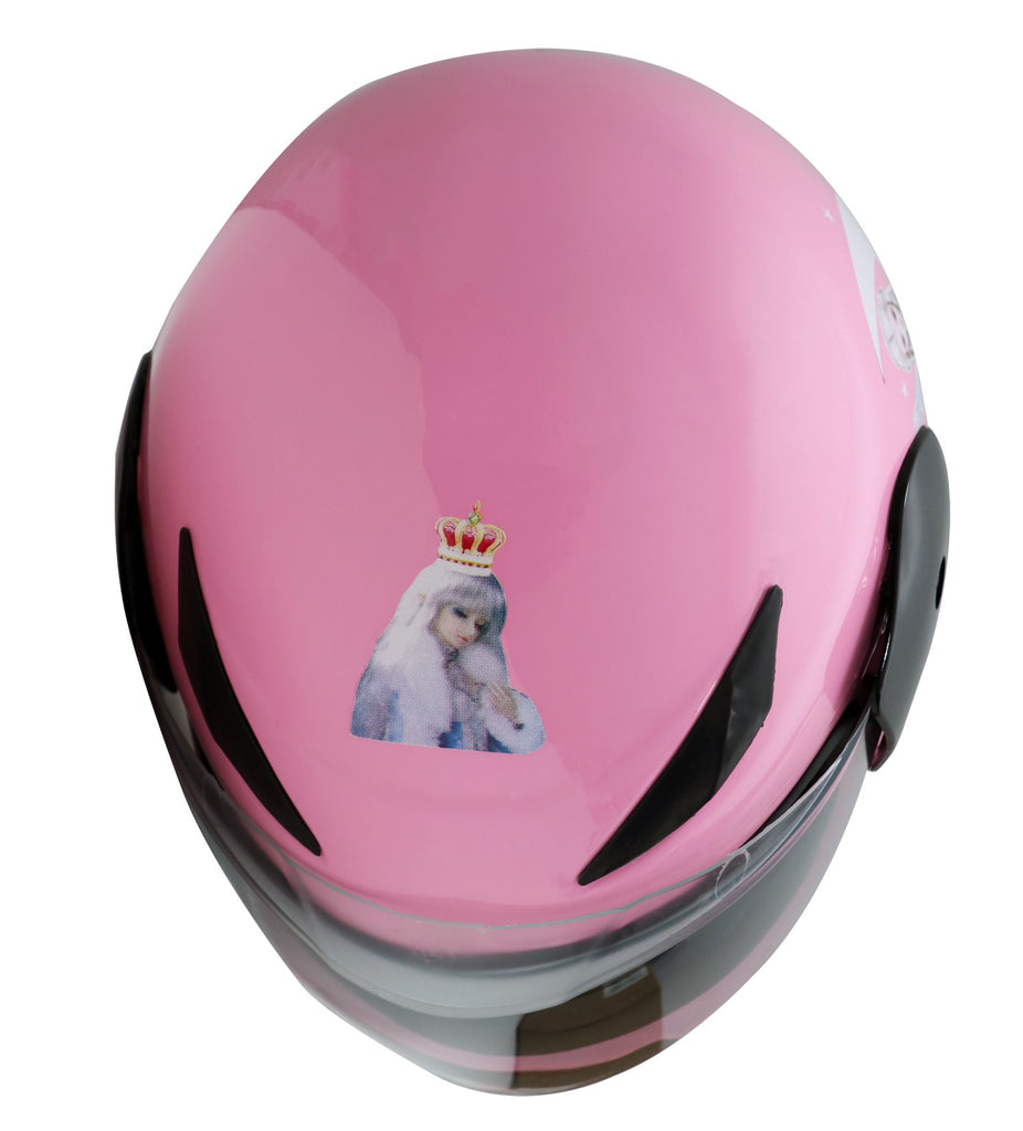 Children Full Face Helmet Pink Barbie_5