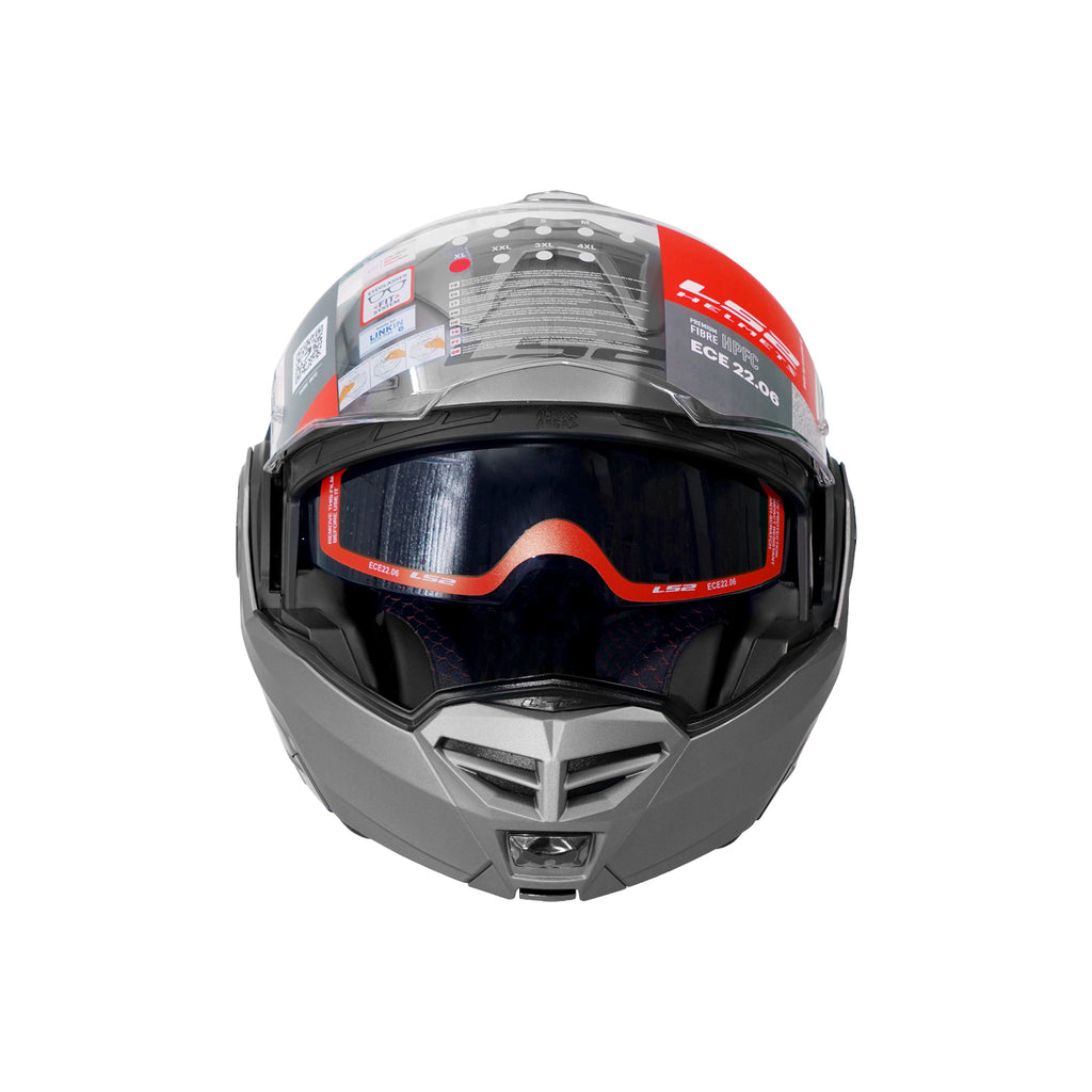 LS2 FF901 ADVANT X SOLID MATT TITANIUM MODULAR HELMET-609258