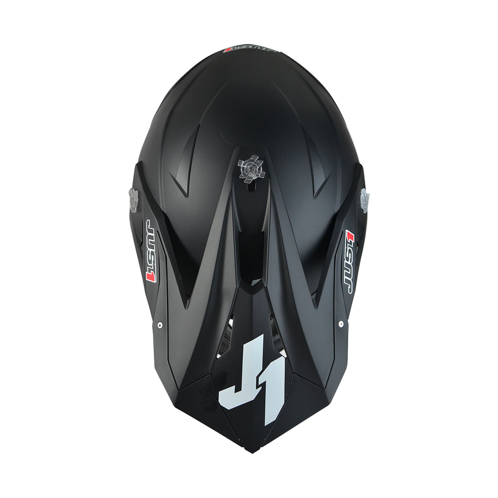JUST1 J39 Motorcycle Motocross Helmet Solid Black Matte 680005
