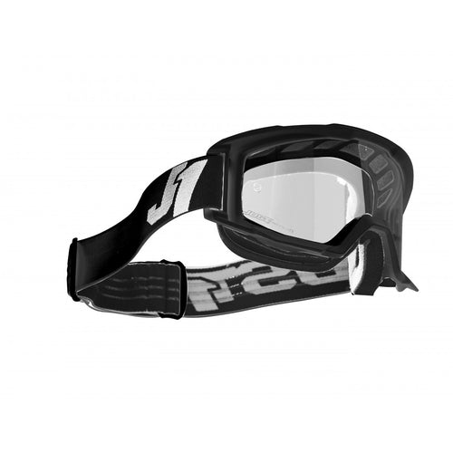 JUST1 Motorcycle Goggles Glasses Clear Black _2