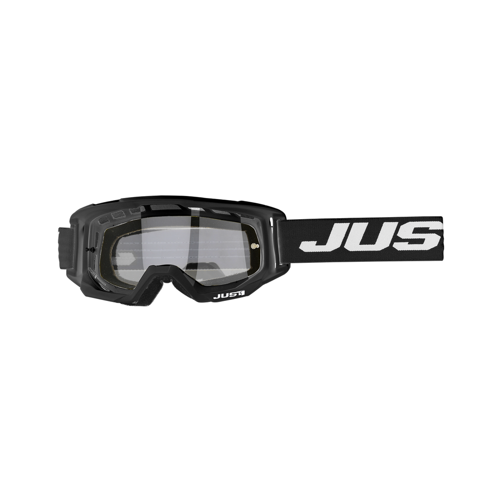 JUST1 Motorcycle Goggles Glasses Clear Black _1