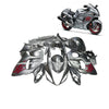 طقم أغطية وهيكل  كامل لـدراجة هايبوسا  Hayabusa GSXR1300 2008-2020 باللون الرمادي والأسود - 839449