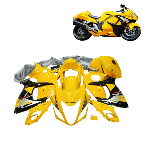 طقم أغطية هيكل كامل للدراجة النارية  هايبوسا HAYABUSA 2008-2020 هيكل بلاستيكي ABS باللون الأصفر والأسود - 851737