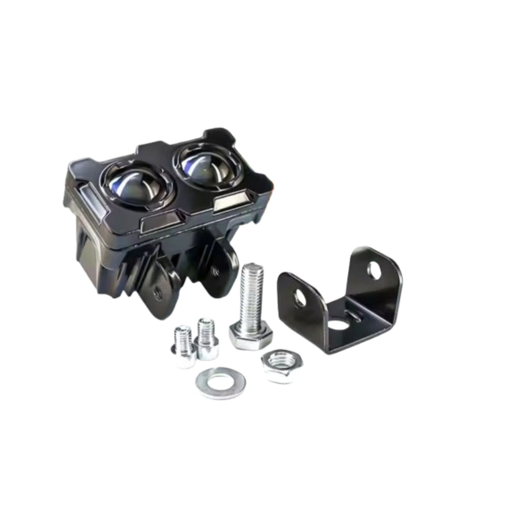 XHR-JRY Dual Color Mini Motorcycle LED Running Light Spotlight_1