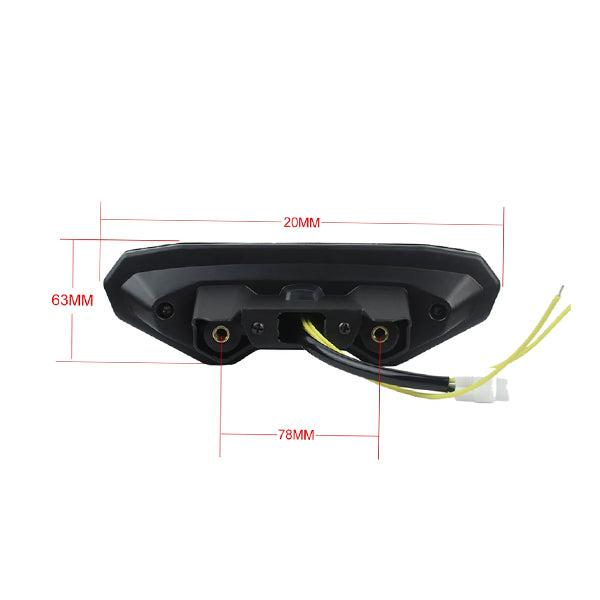 Yamaha MT-09 Motorcycle Tail Lamp Fit Accessories Brake Turn Signal Tail Light LED - 871328