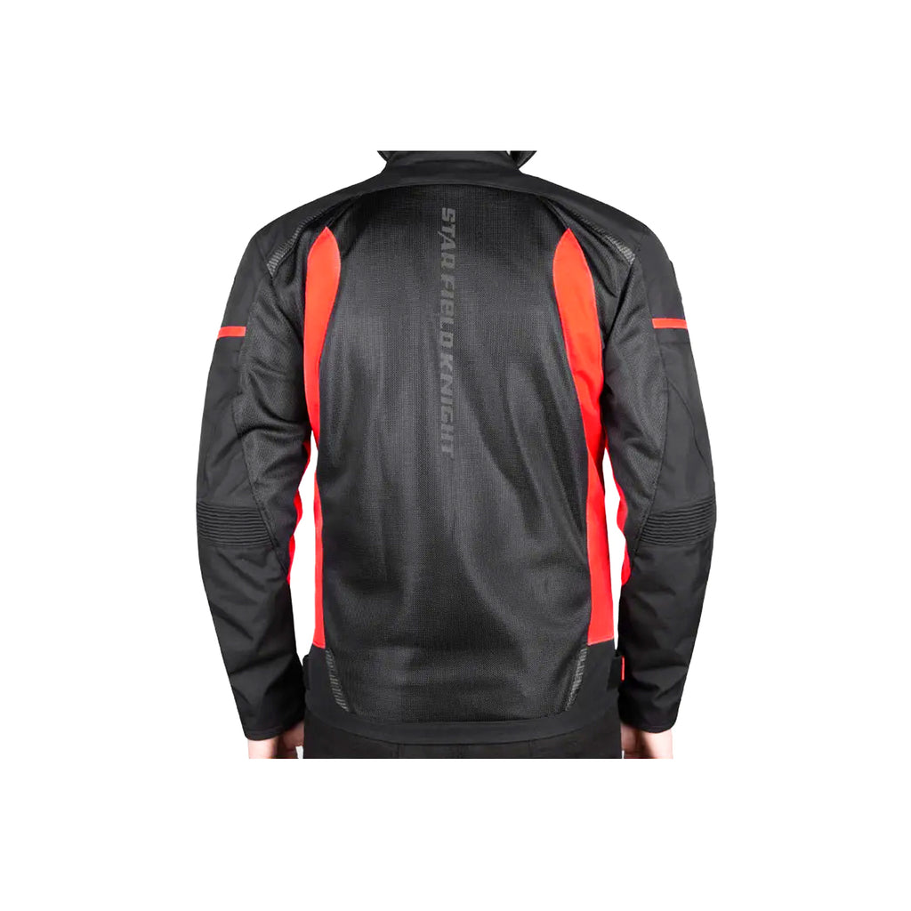 SFK Men's Breathable Summer Motorcycle Motocross Racing Suit Red_4