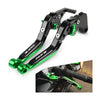 ذراع فرامل/قابض قابل للطي باللون الأخضر لدراجة كاواساكي Z650 - 875635