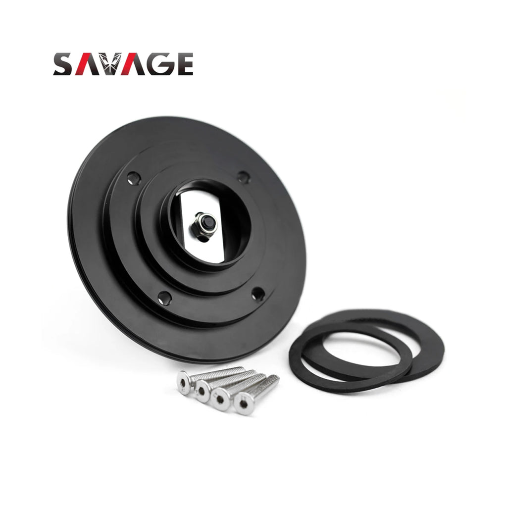غطاء خزان الوقود من SAVAGE  لدراجات Kawasaki باللون الأسود - 875643