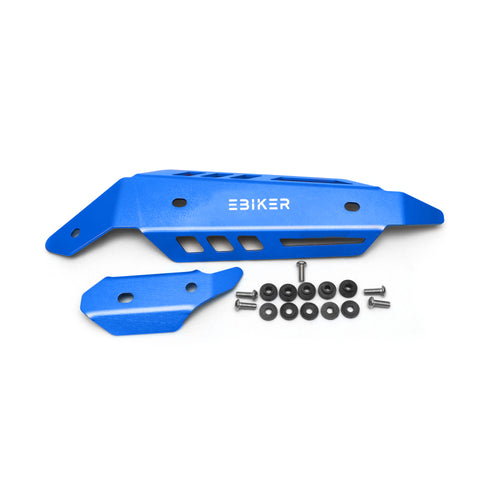 Mid Pipe Heat Shield for Yamaha RAPTOR 700 2015-2021 - Blue, Red & Black_1