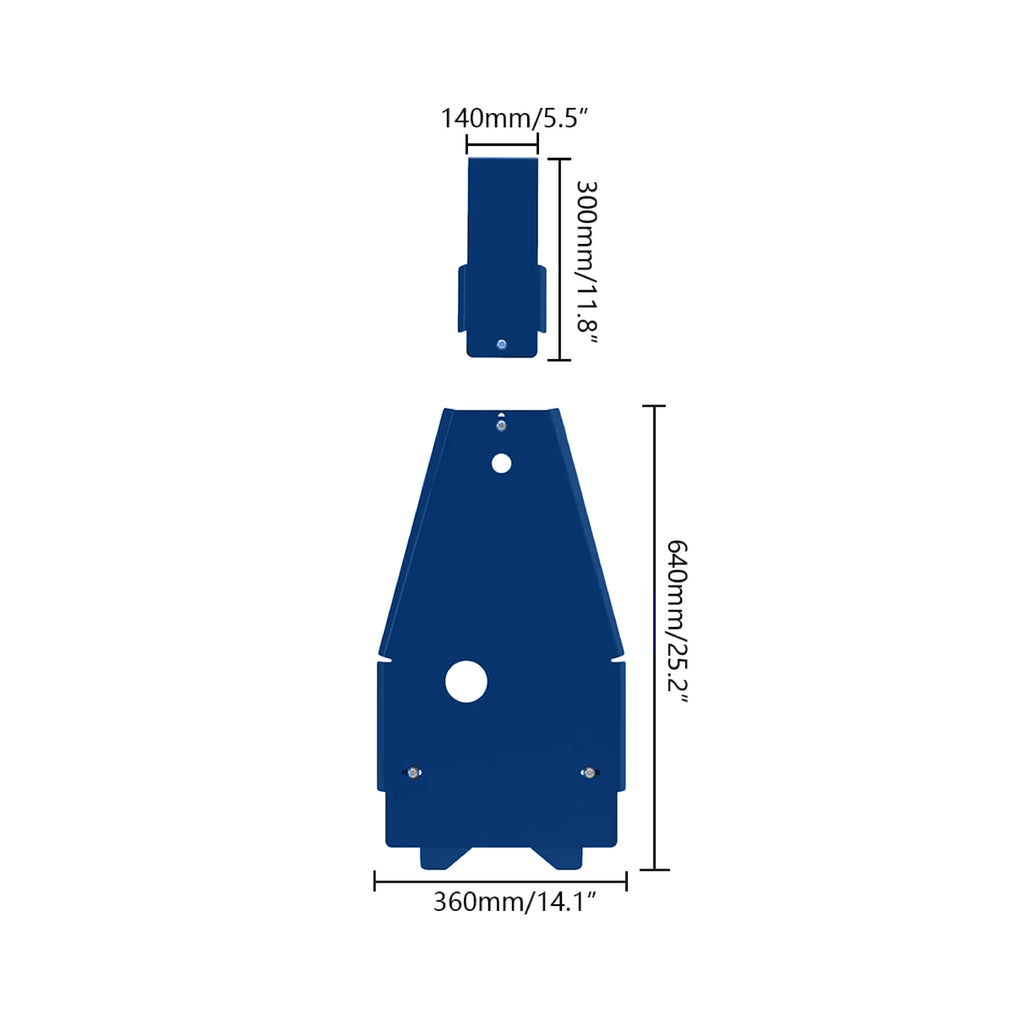 Skid Plate For Yamaha Raptor 700 2006-2011 2013-2020 700R, Blue - EB11240395_5