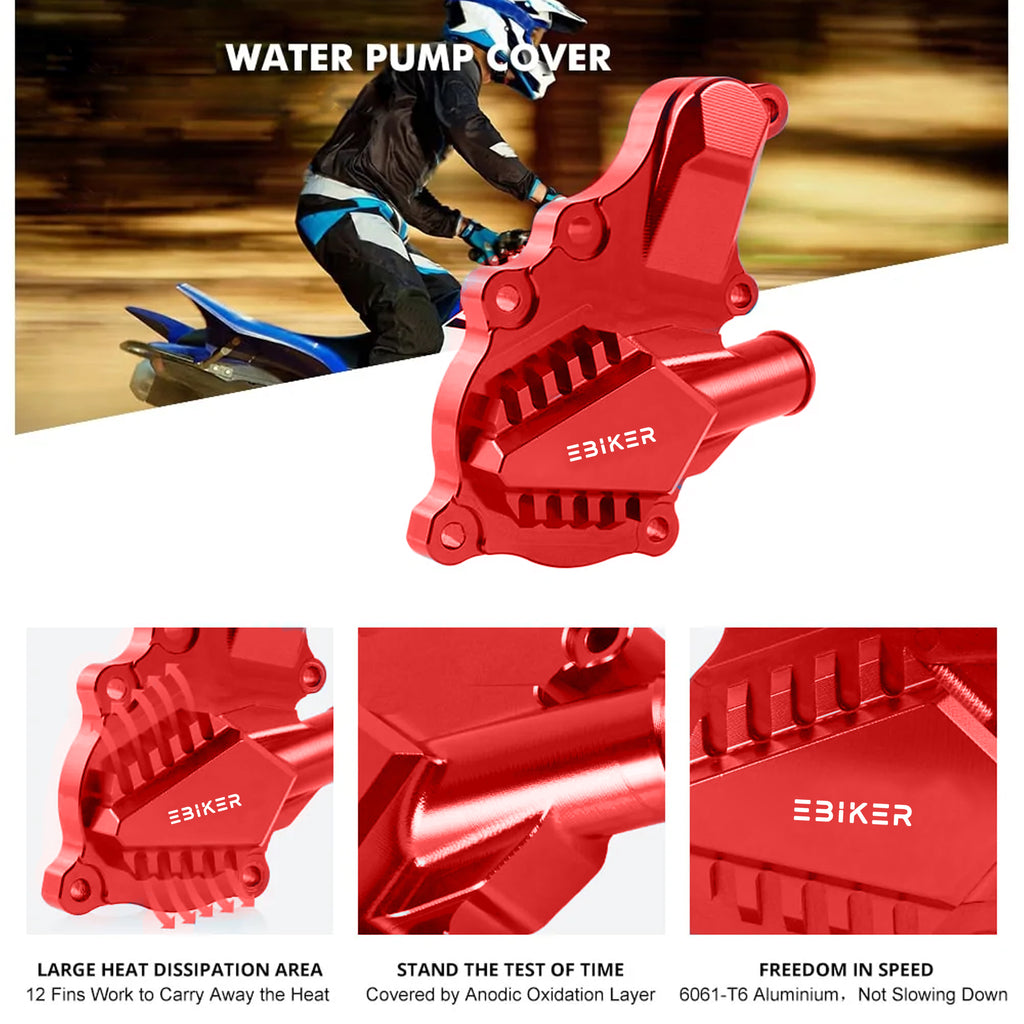 ATV Water Pump Cover For Yamaha Raptor 700 - Blue, Red & Black_12