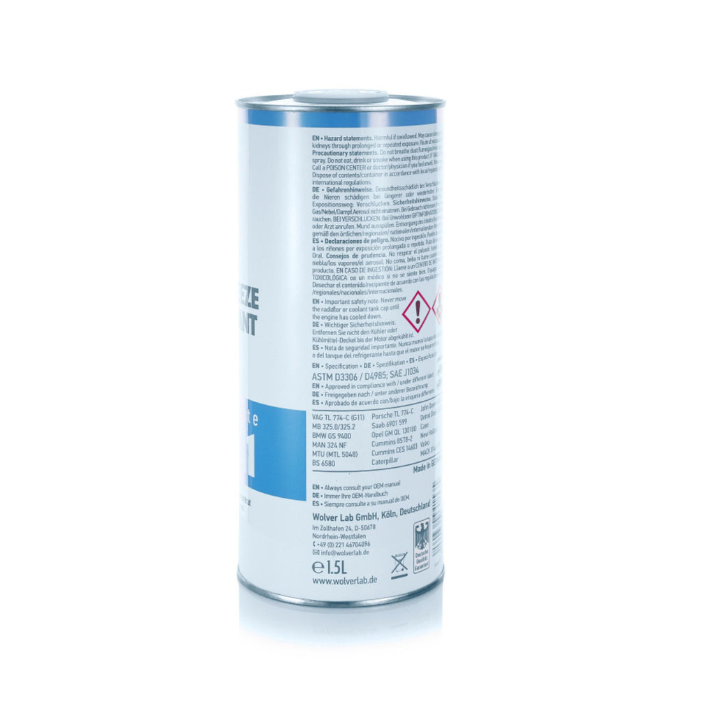 Wolver WG11 Green Antifreeze Coolant Concentrate 1.5L _3