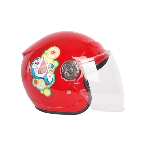 Kids Protective Open Face Helmet | Children's Helmet with Strong ABS shell, Red 835626