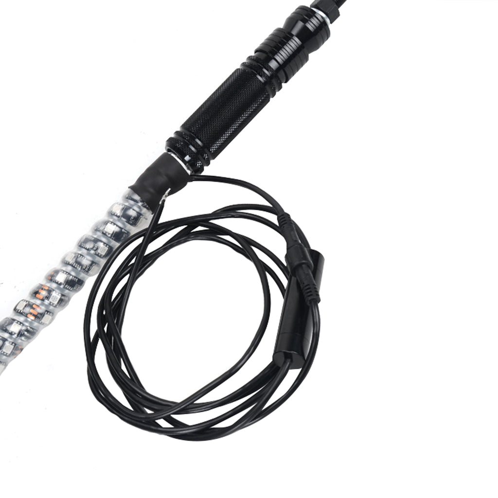 Wrapped Dream Color Remote Control Spiral Antenna Whip Light RGB LED Strip 100336