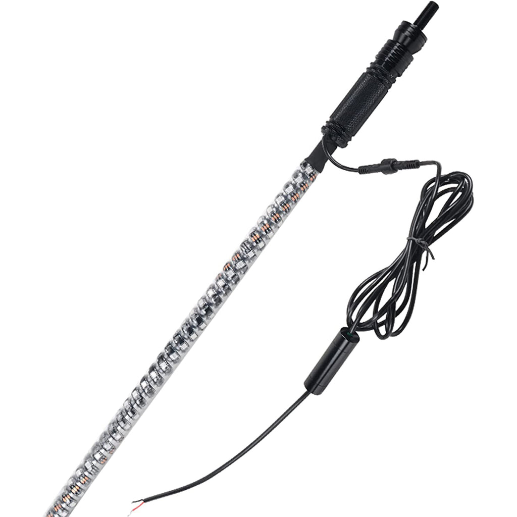 Wrapped Multi-Color Remote Control Spiral Antenna Whip Light RGB LED Strip 100334