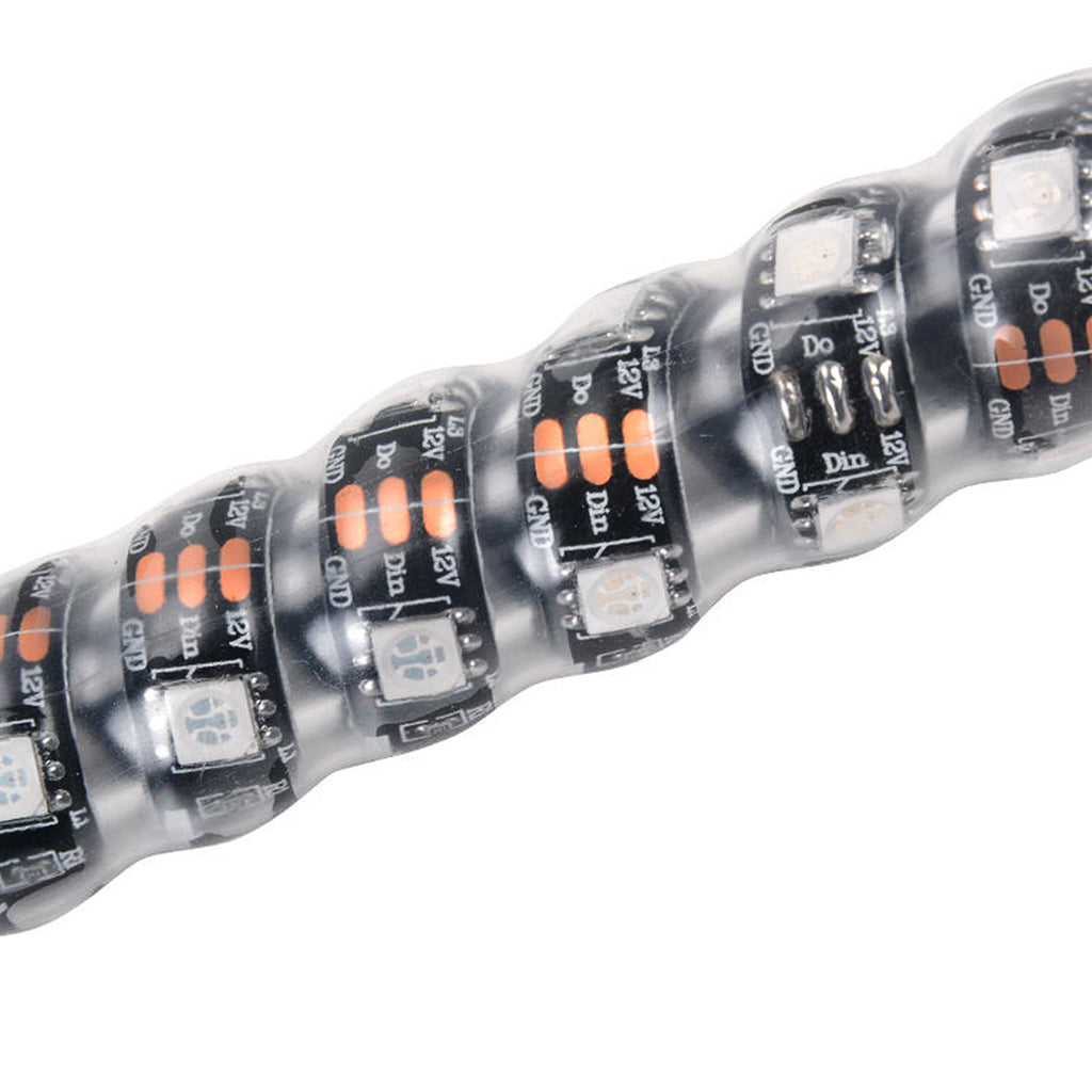 Wrapped Dream Color Remote Control Spiral Antenna Whip Light RGB LED Strip 100336