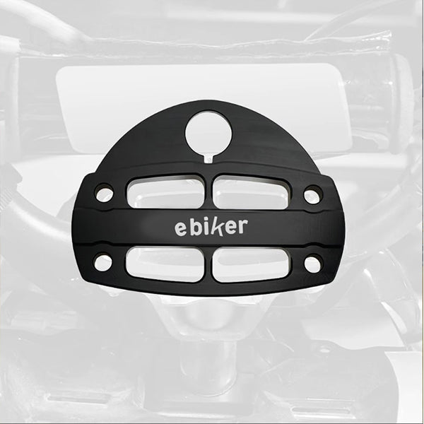 Steering Stem Handle Bar Clamp with Key Guard black_3