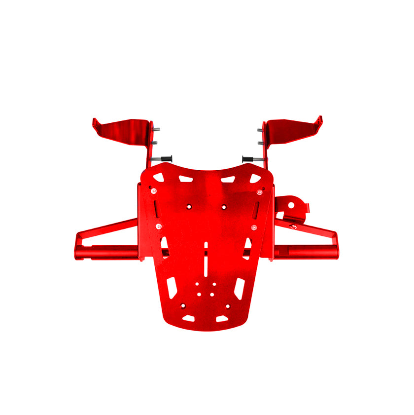 Rear Luggage Rack Grab Bar Carrier Mounted for Yamaha Raptor 700R, Red - EB11240418