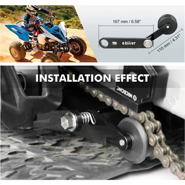 Chain Tensioner Roller Heavy Duty Spring Compatible with Yamaha Raptor 700, Black_7