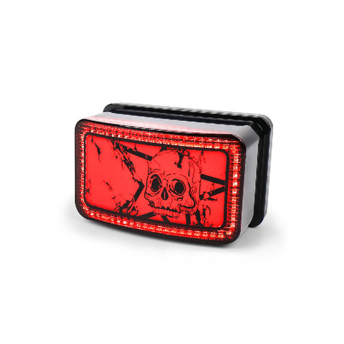 Skull Pattern LED Tail Light With DRL & Brake Light ATV Rear Light AK-804403
