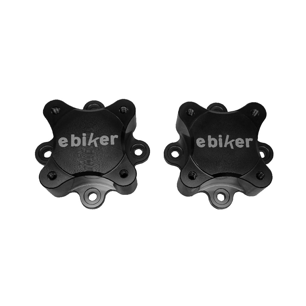 Front Wheel Hub Centric Spacers For Yamaha Raptor 700 700R 2014-2021 - Black, 2Pcs