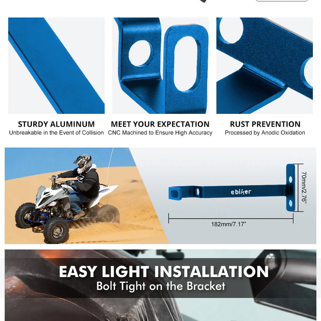 Rear Turn Signal Light Mount Bracket Holder -blue