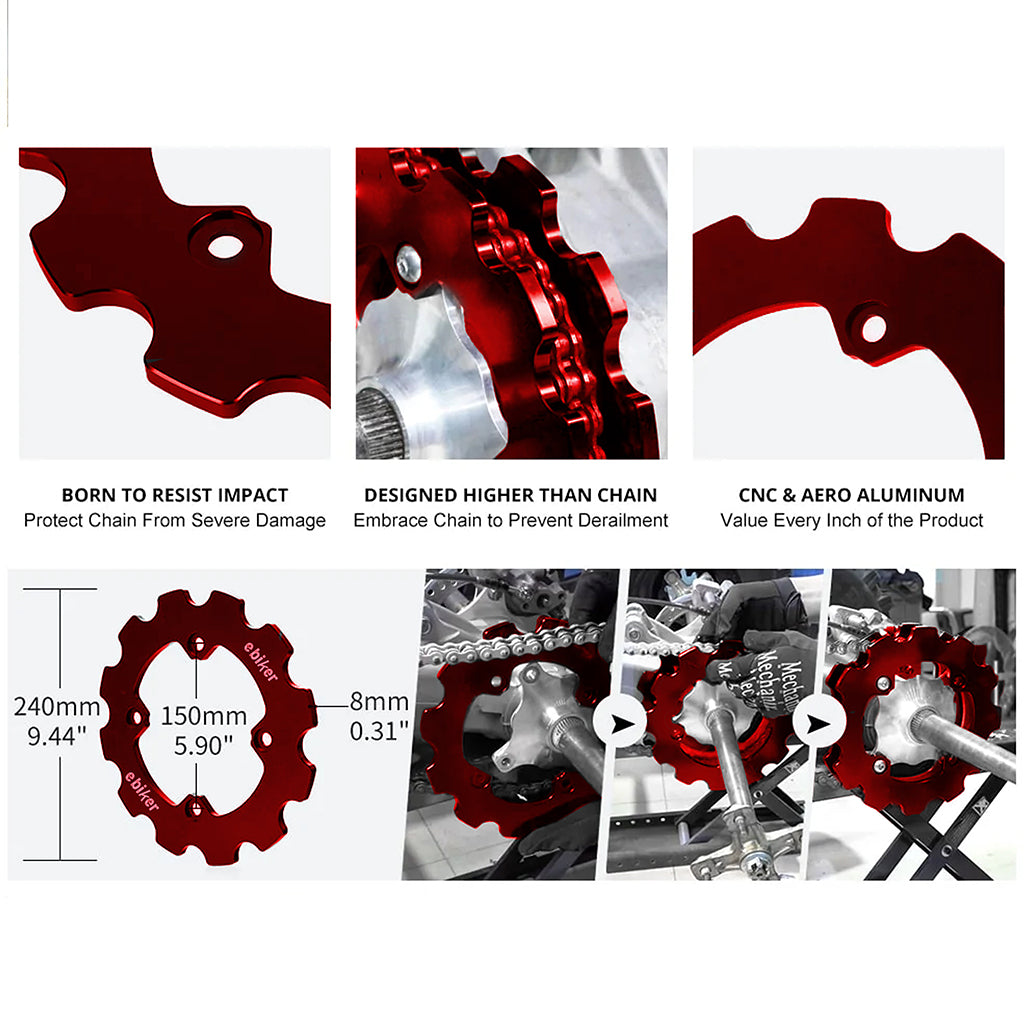 ATV Dual Sprocket Guard For Yamaha Raptor_2