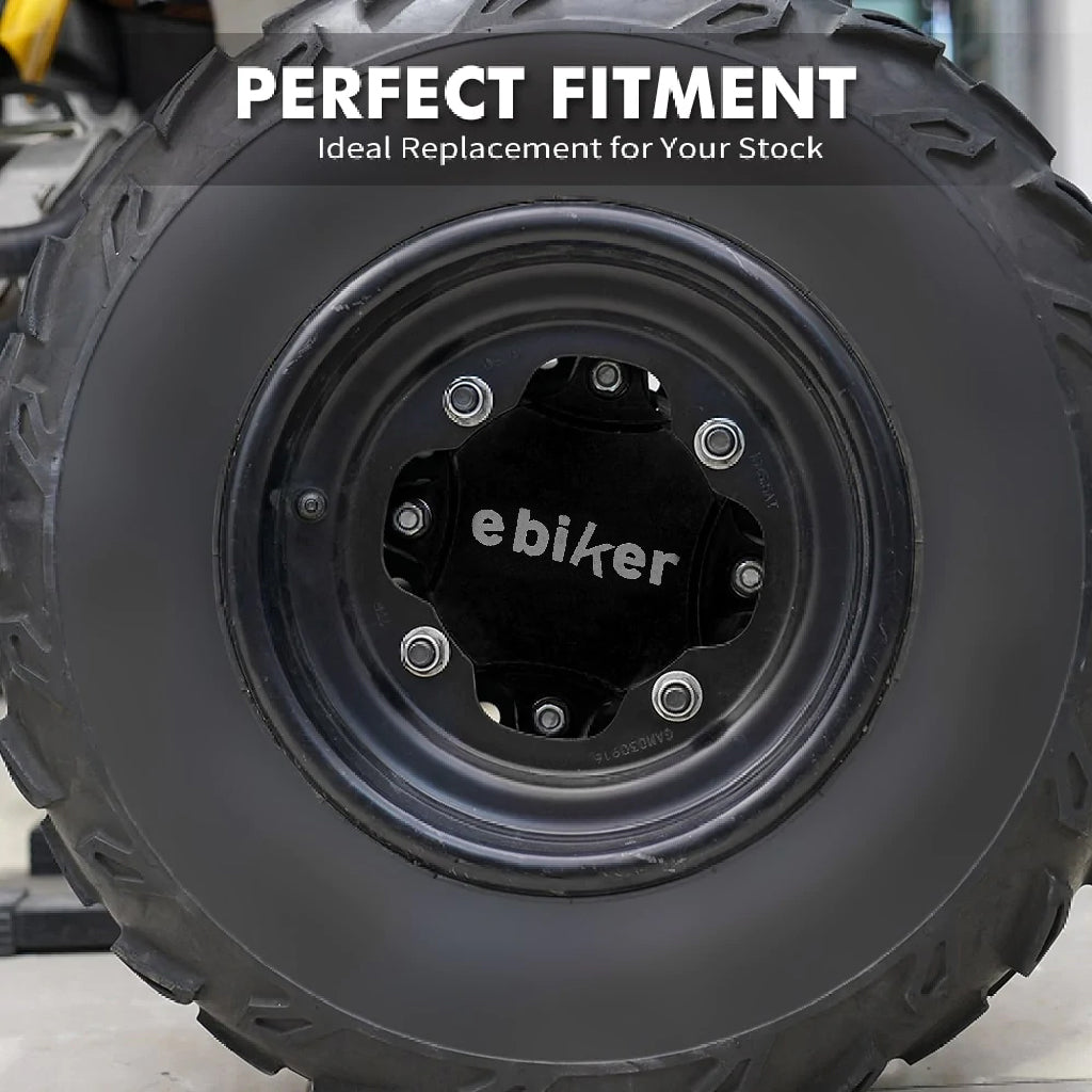 Front Wheel Hub Centric Spacers For Yamaha Raptor 700 700R 2014-2021 - Black, 2Pcs