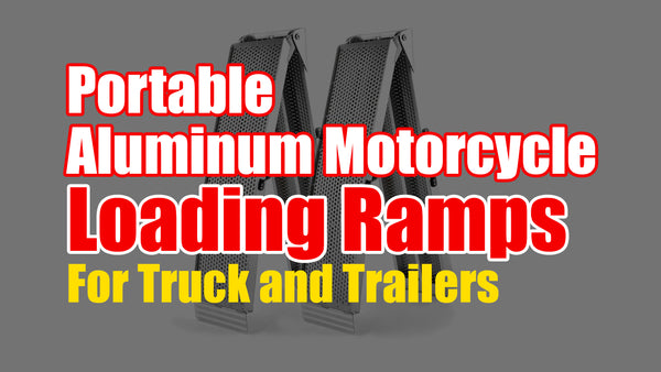 Portable Aluminum Motorcycle Loading Ramps for Trucks and Trailers