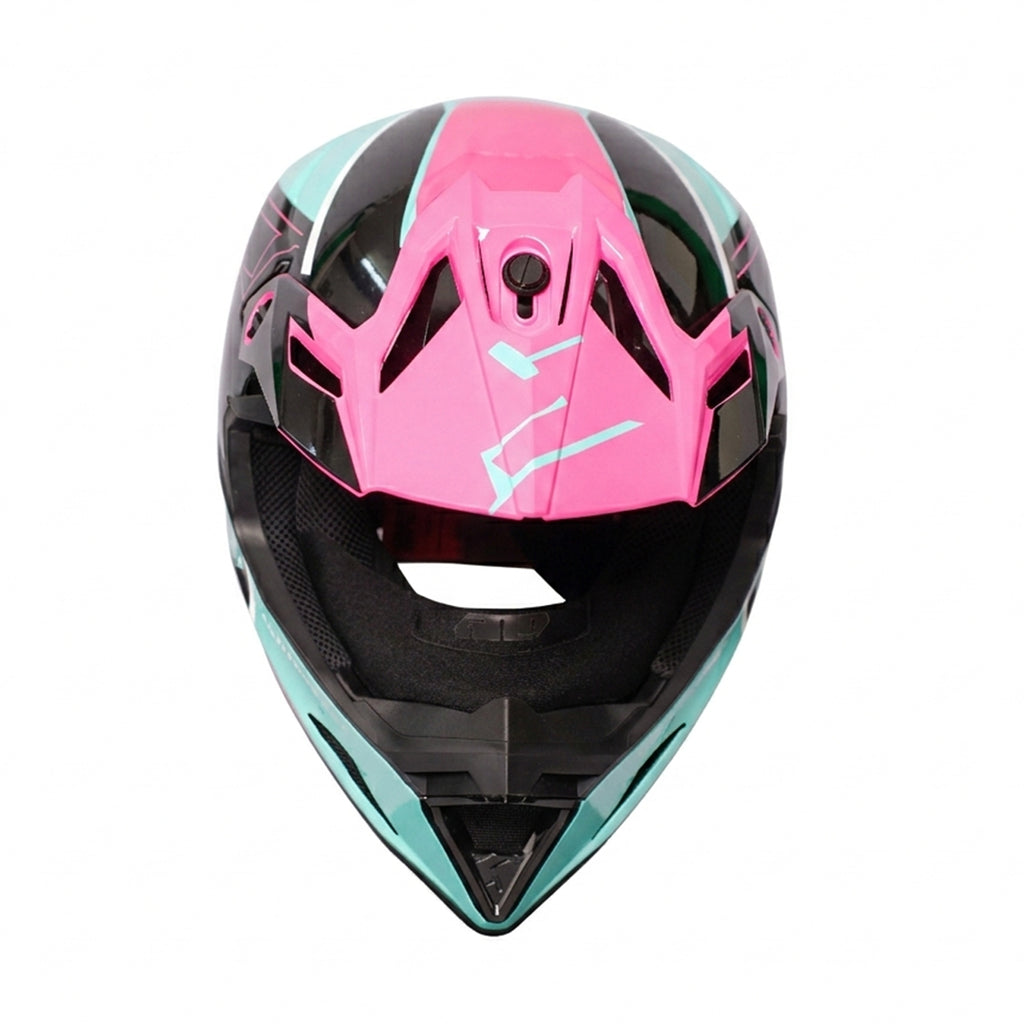 FIVE 0 NINE Kids Youth Riding Safety Helmet Black Pink - 836616
