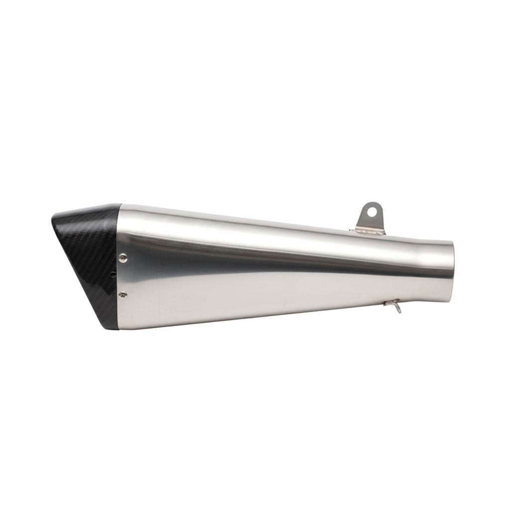Penta Shape Full High Performance Motorcycle Exhaust System Silver Carbon – 990233