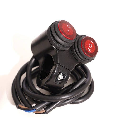 Motorcycle LED Dual Waterproof 12V Light Control Switch 2+3 Handlebar Mount _1