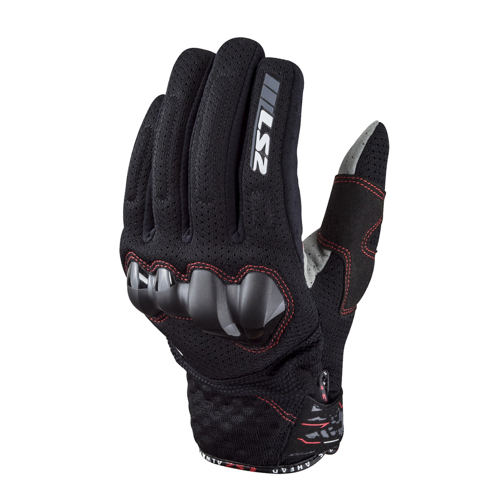 LS2 Chaki Gloves – Ventilated Goatskin Leather Motorcycle Gloves_1