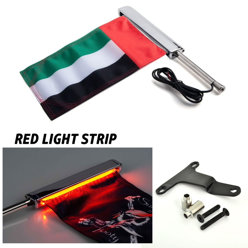 Goldwing LED UAE Flag Mount Right Panel Bracket 2018-2025 - 860129_1