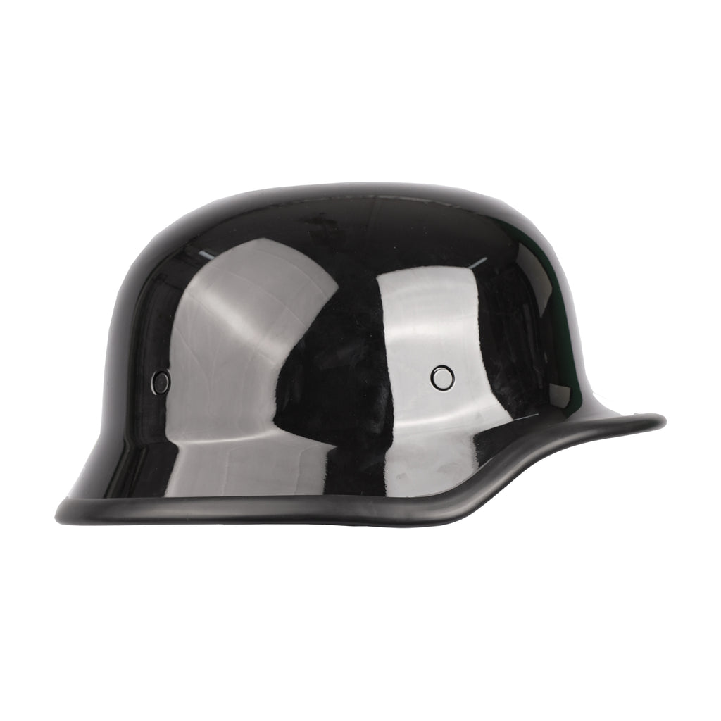 chrome dot german style motorcycle helmet German Style DOT Motorcycle Helmet Half Shell Glossy UAE