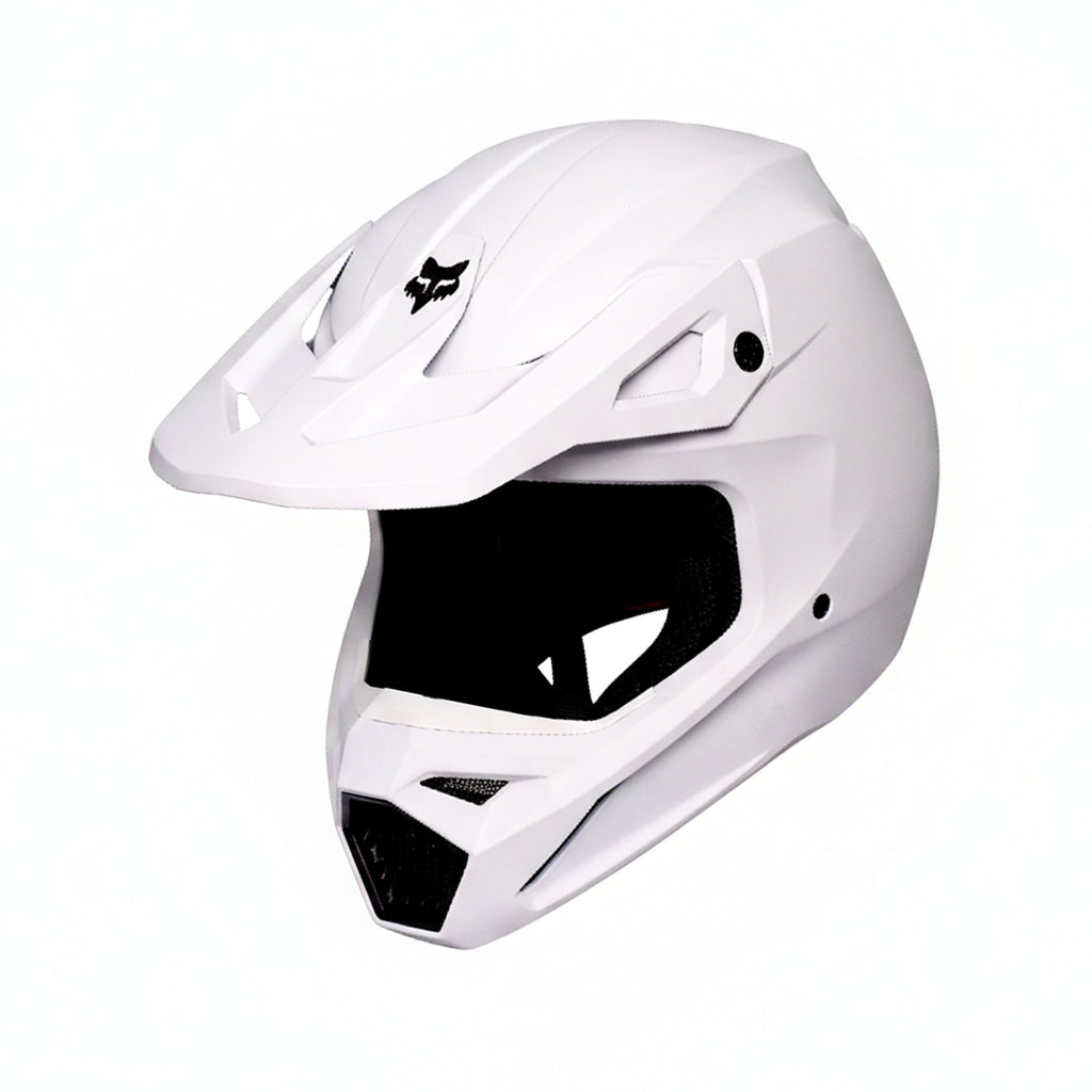Fox V1 Solid Helmet Matte White MIPS DOT & ECE 22.06 Certified MX Helmet - 836607