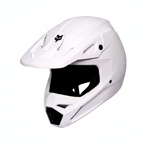 Fox V1 Solid Helmet Matte White MIPS DOT & ECE 22.06 Certified MX Helmet - 836607
