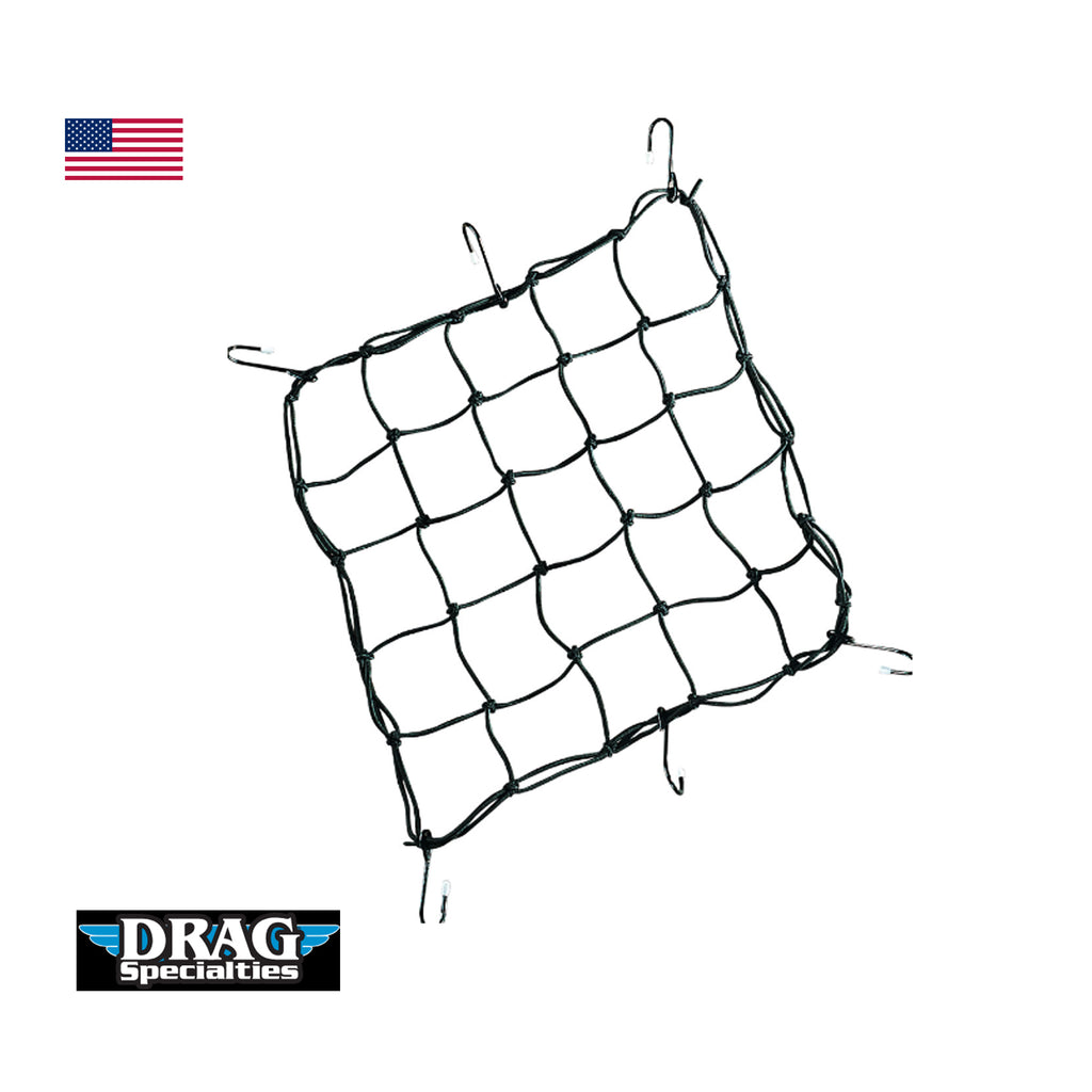 Motorcycle Elastic Cargo Net with Adjustable Hooks Black - EB11242639