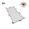 Motorcycle Elastic Cargo Net with Adjustable Hooks, 38x76 inches Black - EB11242638