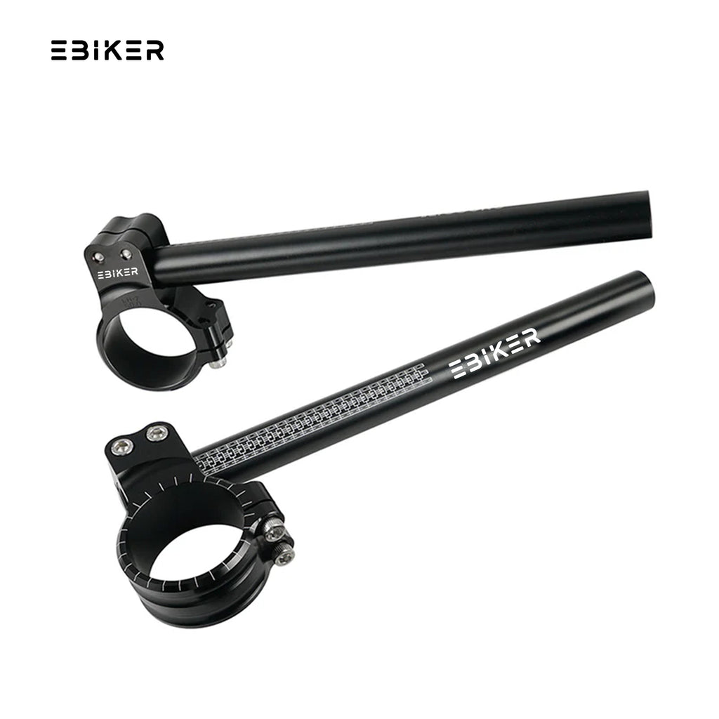 ATV Clip On Handlebar 7° 50mm CNC Aluminum Racing Handlebar Clamp Kit_1