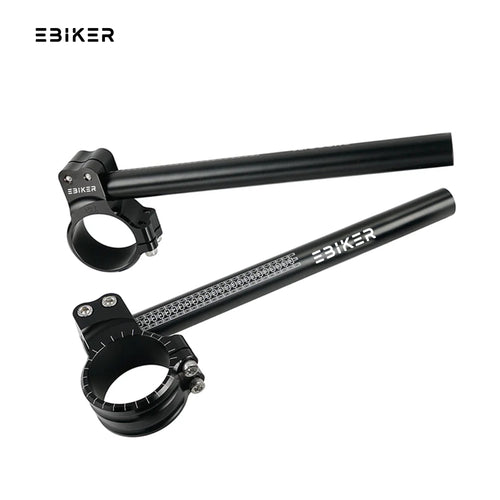 ATV Clip On Handlebar 7° 50mm CNC Aluminum Racing Handlebar Clamp Kit_1