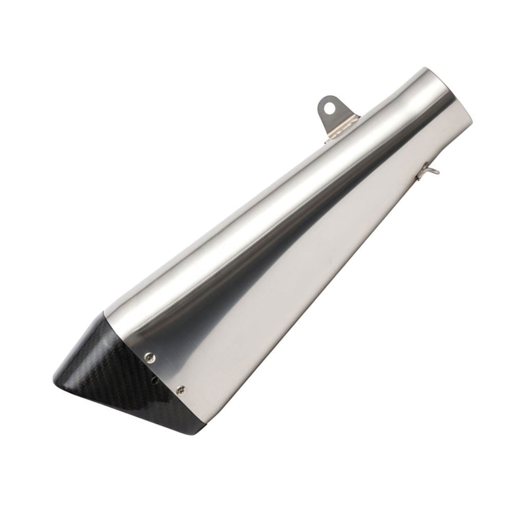 Penta Shape Full High Performance Motorcycle Exhaust System Silver Carbon – 990233