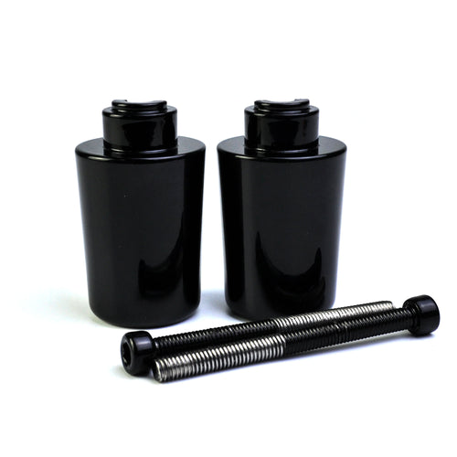 Goldwing F6B Universal Handlebar Stainless Steel Bar Ends Black - 860038_1