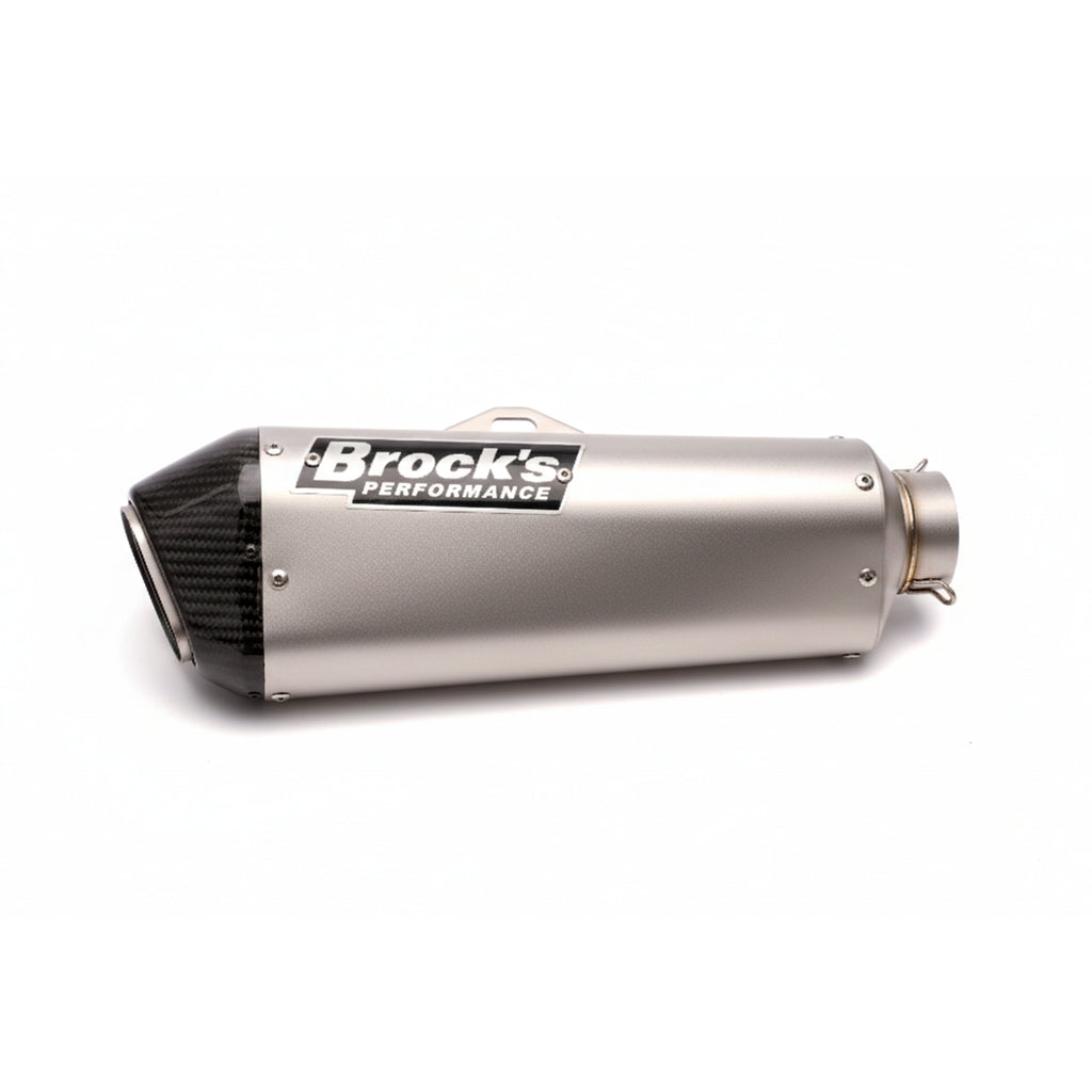 Brock’s G200 Silver Carbon Performance Motorcycle Exhaust - 875694