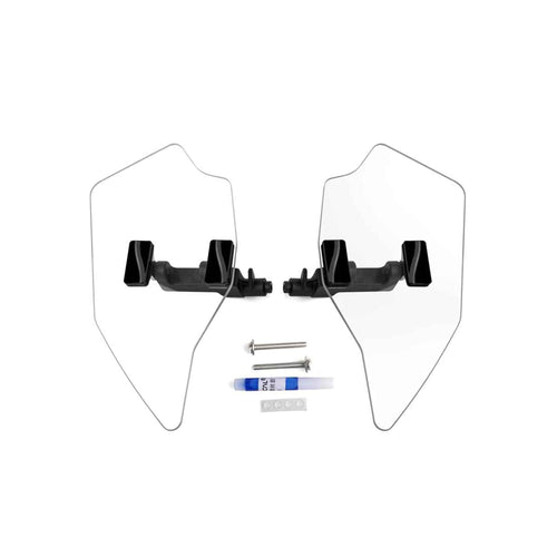 Goldwing 1123 Deflector With Rearview Mirror, Transparent Upper Air Deflector Clear 860131