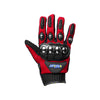 Ebiker Pair of Full Finger Protector Bike Rider's Gloves Red - 823337