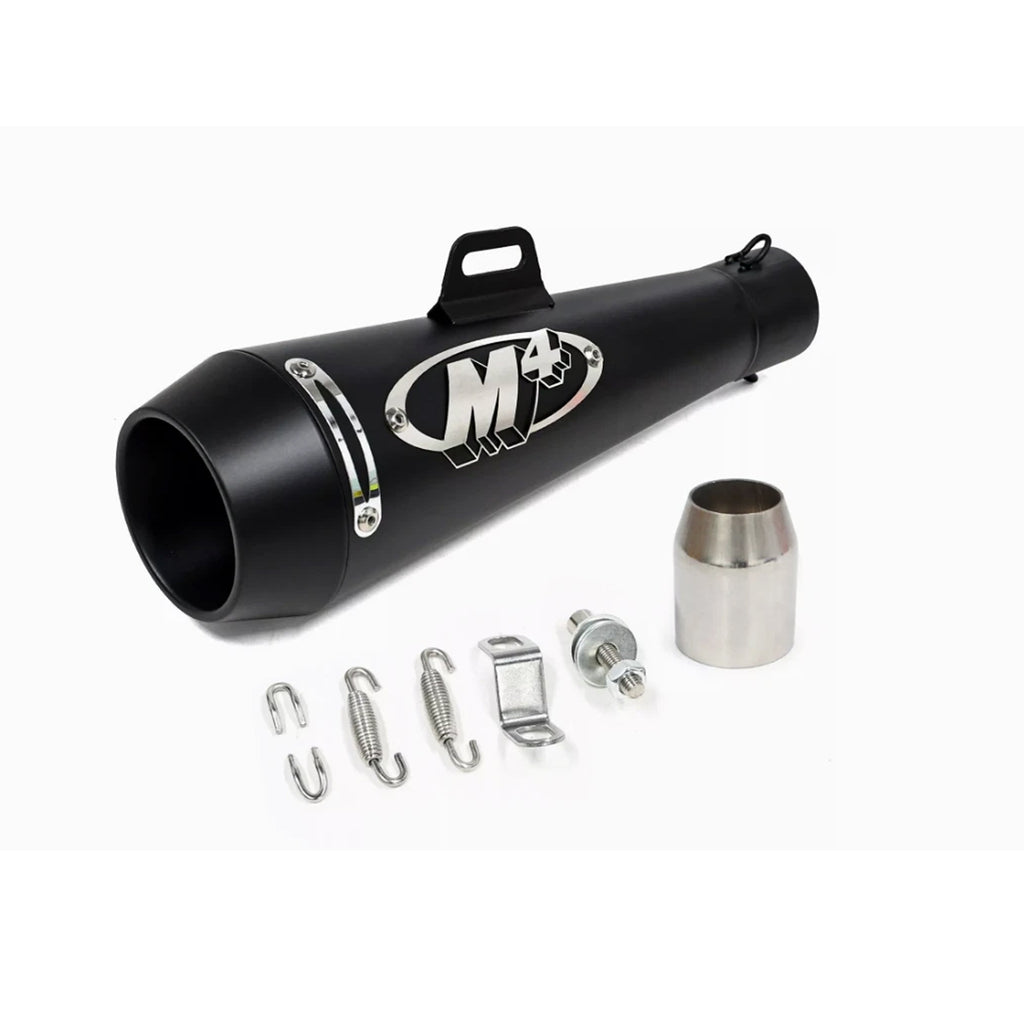 M4 Black Motorcycle Exhaust System Performance Slip On Silencer_1