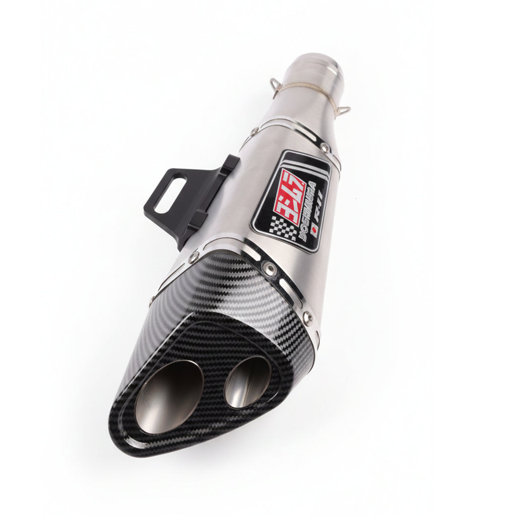 YOSHIMURA X01 Silver Carbon Motorcycle Exhaust Performance Slip On_10