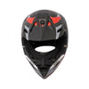 Five 0 Nine Kids/Youth Full Face Motocross Safety Helmet Matte Black Red_3