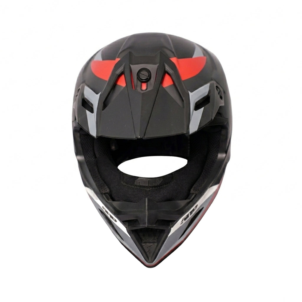 Five 0 Nine Kids/Youth Full Face Motocross Safety Helmet Matte Black Red_3